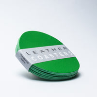 Leather Coasters - 6 coaster set
