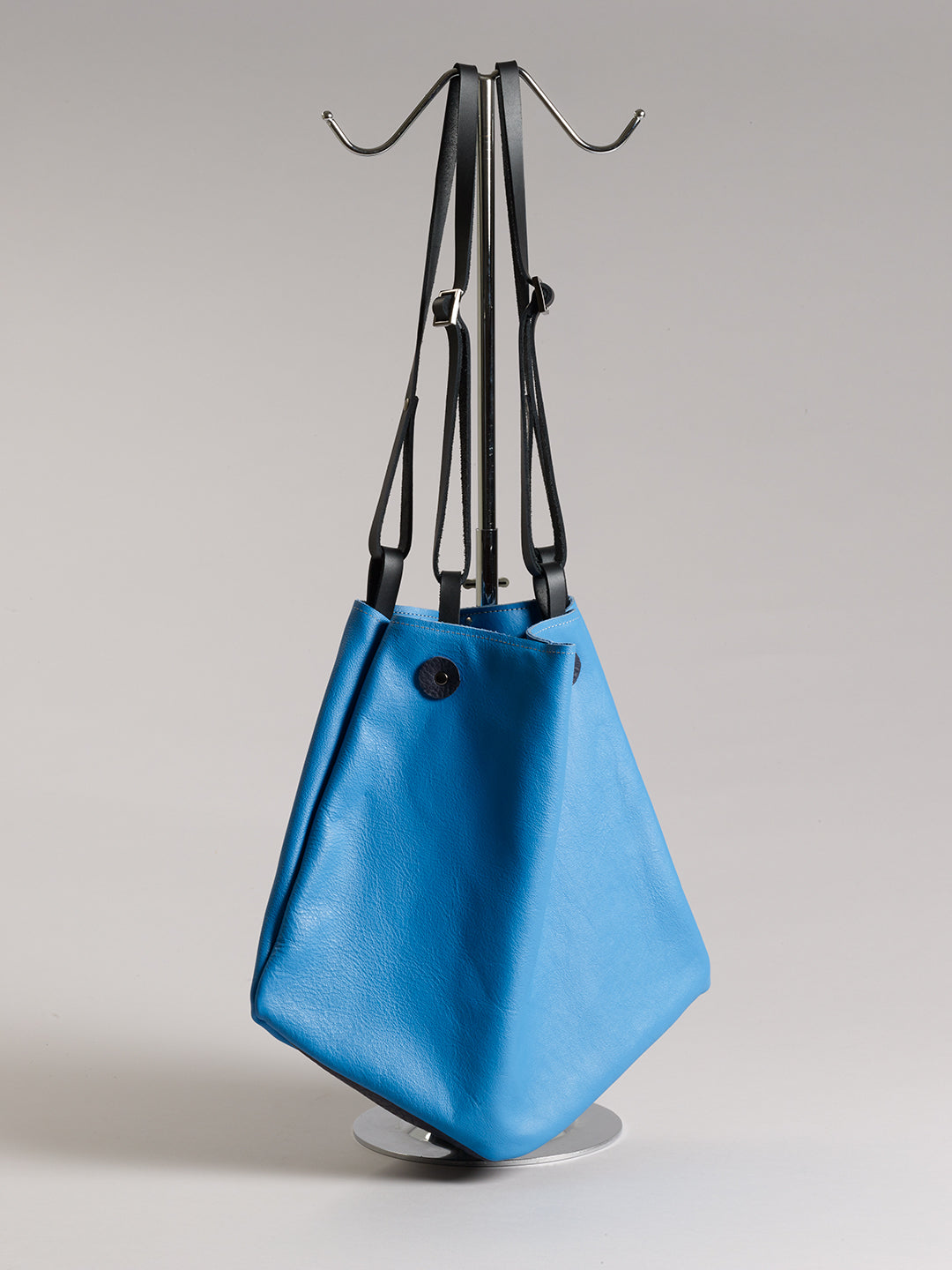 Diamond tote - Mineral Blue leather