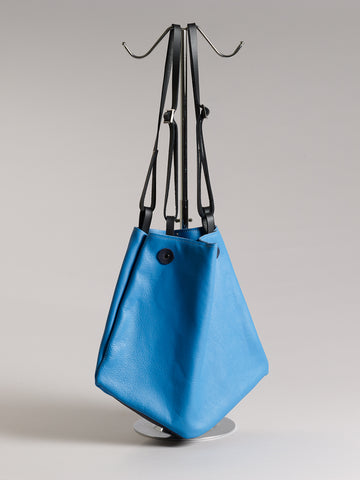 Diamond tote - Mineral Blue leather