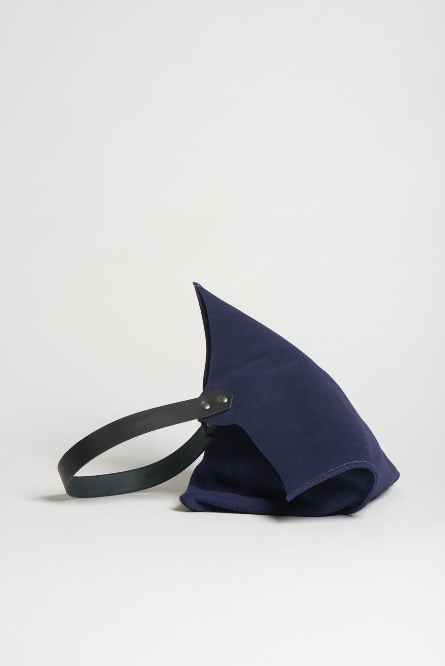 Wedge bag -  Lapis blue suede