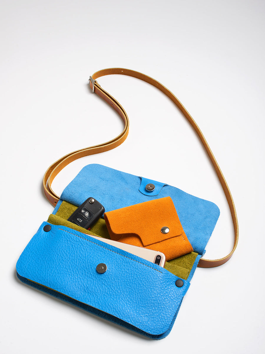 small leather crossbody bag handmade in San Francisco