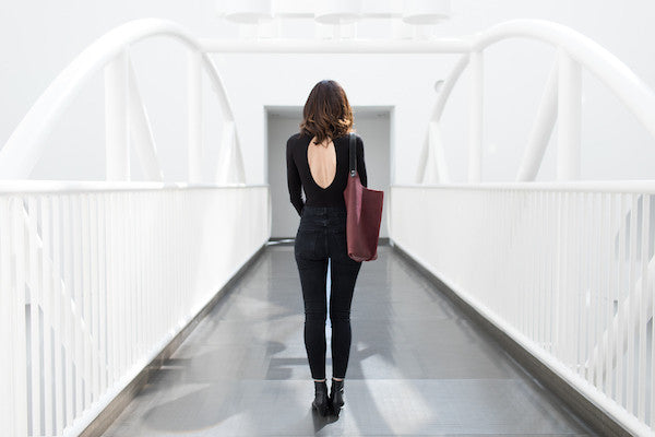 Wedge bag - Port bull hide