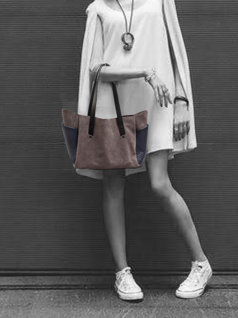 Design your own CUSTOM colorway with Jill - Brev carryall leather bag