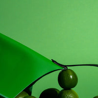 Wedge bag - Fresh lime leather